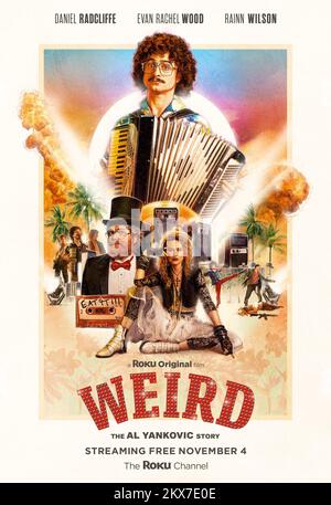 Bizarre l'affiche de film de l'histoire d'Al Yankovic Banque D'Images