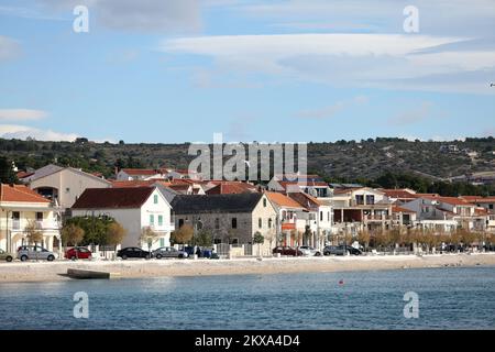 02.01.2019., Primosten, Croatie - Oylle d'hiver à Primosten. Primosten est une petite ville située entre Sibenik et Split photo: Dusko Jaramaz/PIXSELL Banque D'Images