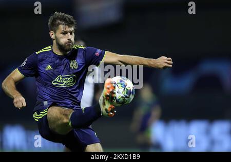 ZAGREB, CROATIE - SEPTEMBRE 18 : Bruno Petkovic du GNK Dinamo Zagreb pendant le match du groupe C de la Ligue des champions de l'UEFA entre le GNK Dinamo et Atalanta B.C. au stade Maksimir de 18 septembre 2019 à Zagreb, en Croatie. Photo: Slavko Midzor/PIXSELL Banque D'Images