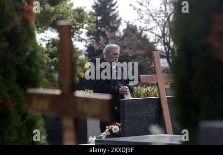 01.11.2019., Zagreb - commémoration de la Toussaint dans le cimetière de Mirosevac à Zagreb. Photo: Marin Tironi/PIXSELL Banque D'Images