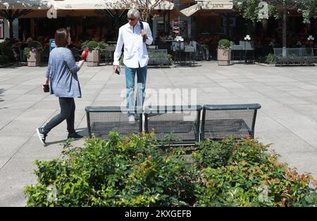 L'homme d'affaires croate Tomislav Horvatincic est photographié lors de son interview à la télévision croate. Par la décision du juge d'exécution de la Cour de comté de Zagreb, il a dû se présenter en prison par 30 mars 2020 pour avoir purgé une peine de quatre ans et 10 mois pour avoir causé un accident maritime en 2011 qui a entraîné la mort du couple italien Salpietro. Photo: Sanjin Strukic/PIXSELL Banque D'Images