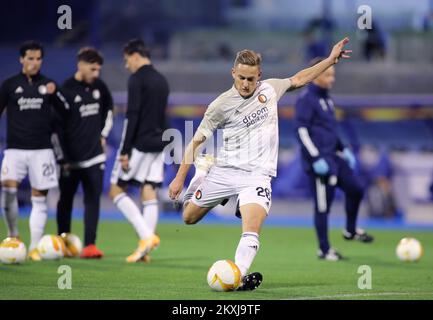 Jens Toornstra de Feyenoord lors du match de l'UEFA Europa League Group K entre GNK Dinamo Zagreb et Feyenoord Rotterdam au stade Maksimir de 22 octobre 2020 à Zagreb, Croatie. Photo: Jurica Galoic/PIXSELL Banque D'Images