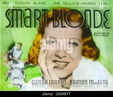 SMART BLOND 1937 Warner Bros. Film avec Glenda Farrell Banque D'Images