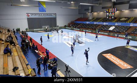 29 avril 2021, Bosnie-Herzégovine, Bugojno - qualification de championnat d'Europe, Bosnie-Herzégovine - Allemagne, cycle de qualification 2nd, Groupe 2, Matchday 5. Photo: Armin Durgut/PIXSELL Banque D'Images