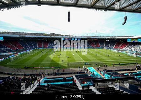 Vue générale du parc Hampden avant le match de championnat de l'UEFA Euro 2020 du groupe D entre la Croatie et l'Écosse au parc Hampden sur 22 juin 2021 à Glasgow, Royaume-Uni. Photo: Goran Stanzl/PIXSELL Banque D'Images