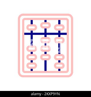 icône abacus. apprenez avec l'abacus à maîtriser le comptage Illustration de Vecteur