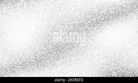 Texture de sable granuleux. Arrière-plan en dégradé ondulé. Grunge bruit papier peint travail de la main. Points noirs, taches, particules ou granules. Vecteur Illustration de Vecteur