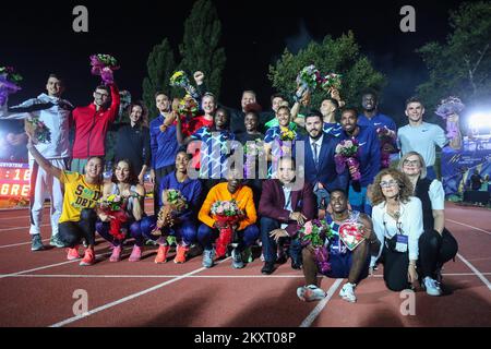 ZAGREB, CROATIE - SEPTEMBRE 14: Gagnants du défi mondial de l'IAAF Zagreb 2021 - 71st Mémorial Boris Hanzekovic au parc universitaire de 14 septembre 2021 à Zagreb, Croatie. Photo: Goran Stanzl/PIXSELL Banque D'Images