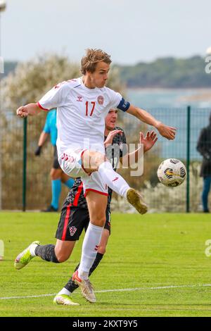 MEDULIN, [CROATIE] - OCTOBRE 08 : le match des U18 de Croatie et des U18 de Danemark au tournoi international de football des moins de 18 ans sur 8 octobre 2021 à Medulin, Croatie. William Clem. Photo: Srecko Niketic/PIXSELL Banque D'Images