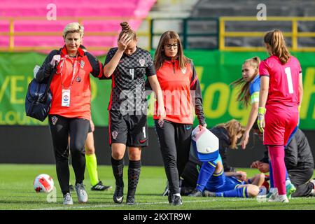 Sara IvandicParcours de l'UEFA European Women's under-19 Round 1-League B Group 5 partie de qualification entre le Kosovo et la Croatie au stade Aldo Drosina sur 25 octobre 2021 à Pula, Croatie. Photo: Srecko Niketic/PIXSELL Banque D'Images