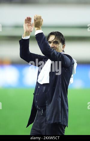 SPLIT, CROATIE - NOVEMBRE 14 : entraîneur national croate après le match de qualification de la coupe du monde de la FIFA 2022 entre la Croatie et la Russie au stade Poljud sur 14 novembre 2021 à Split, Croatie. Photo: Sanjin Strukic/PIXSELL Banque D'Images