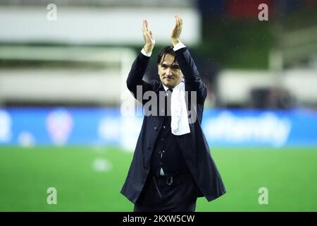 SPLIT, CROATIE - NOVEMBRE 14 : entraîneur national croate après le match de qualification de la coupe du monde de la FIFA 2022 entre la Croatie et la Russie au stade Poljud sur 14 novembre 2021 à Split, Croatie. Photo: Sanjin Strukic/PIXSELL Banque D'Images