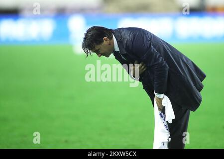SPLIT, CROATIE - NOVEMBRE 14 : entraîneur national croate après le match de qualification de la coupe du monde de la FIFA 2022 entre la Croatie et la Russie au stade Poljud sur 14 novembre 2021 à Split, Croatie. Photo: Sanjin Strukic/PIXSELL Banque D'Images