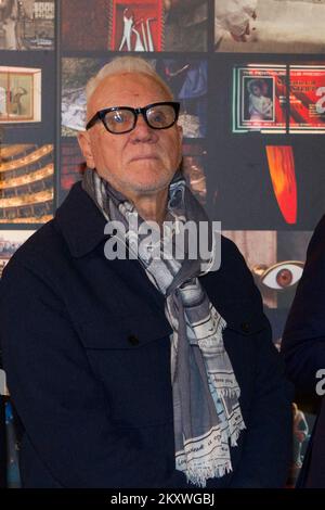 Turin, Italie. 30th novembre 2022. L'acteur britannique Malcolm McDowell visite le Musée national du cinéma de Turin, en Italie. McDowell est l'invité d'honneur du Festival du film de Turin 40th. Credit: Marco Destefanis/Alamy Live News Banque D'Images