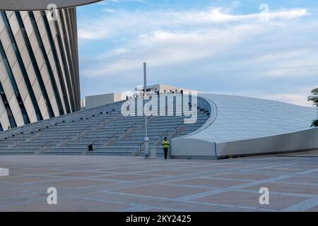 Lusail Plaza 4 tour. Al Saad Tower Lusail boulevard nouvellement développé ville du Qatar Banque D'Images