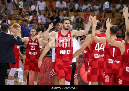 RIJEKA, CROATIE - JUILLET 03: Dragan Bender de Croatie avant la coupe du monde de basket-ball 2023 de la FIBA partie de qualification entre la Croatie et la Finlande à la salle de sport Zamet sur 3 juillet 2022 à Rijeka, Croatie. Photo: Goran Kovacic/PIXSELL Banque D'Images