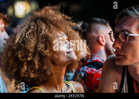 Représentation de DJ Timmy Trumpet lors de la deuxième nuit du Festival Ultra Europe qui s'est tenu à Split, en Croatie, sur 09 juillet 2022. Photo: Zvonimir Barisin/PIXSELL Banque D'Images