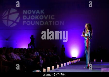 Co-fondateur et directeur mondial de la Fondation Novak Djokovic Jelena Djokovic lors d'une conférence sur le concept de l'éducation parentale consciente qui s'est tenue au Centre d'événements Mozaik à Zagreb, en Croatie, sur 21 septembre 2022. Photo: Slaven Branislav Babic/PIXSELL Banque D'Images