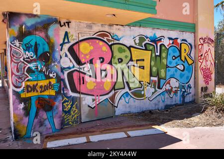 Newberry Springs, Californie, États-Unis. 20th juin 2018. Rock''« A'« Hoola Waterpark dans le désert de Mojave. Ouvert en 1962, abandonné en 2004. (Image de crédit : © Ian L. Sitren/ZUMA Press Wire) Banque D'Images