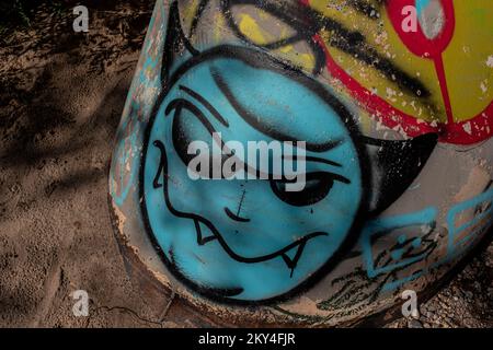 Albuquerque, Nouveau-Mexique graffiti Banque D'Images