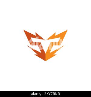 Logo SS Fox. Illustration du vecteur Fox. Icône Fox Illustration de Vecteur