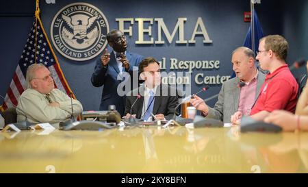 35th anniversaire de la FEMA Speakers Event.. Photographies relatives aux programmes, aux activités et aux fonctionnaires de gestion des catastrophes et des situations d'urgence Banque D'Images