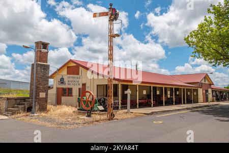 The Armidale, Bicentennial Railway Museum à Armidale, nord de la nouvelle-galles du Sud, australie Banque D'Images