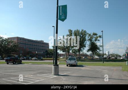 Ouragan Katrina, Gulfport, Mils., 11 août 2006 -- après le nettoyage des débris autour de l'hôpital commémoratif dans les opérations de Gulfport sont de retour à la normale. Plus de 45 millions de mètres cubes de débris terrestres ont été laissés au Mississippi par l'ouragan Katrina. Mark Wolfe/FEMA Banque D'Images