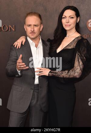 Los Angeles, États-Unis. 30th novembre 2022. Ben Foster et Laura Prepon marchent sur le tapis rouge lors de la première pour Apple Original films “Emancipation” au Regency Village Theatre de Los Angeles, CA sur 30 novembre 2022. (Photo de Scott Kirkland/Sipa USA) crédit: SIPA USA/Alay Live News Banque D'Images