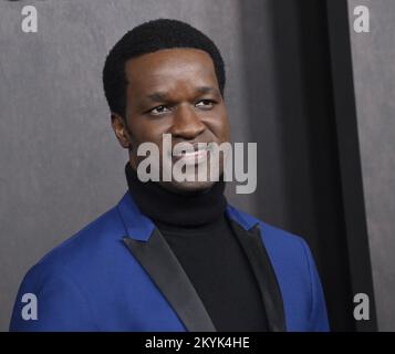 Los Angeles, États-Unis. 30th novembre 2022. Gilbert Owuor, membre du casting, assiste à la première du film d'action historique d'Apple Original film « émancipation » au Regency Village Theatre, dans la section Westwood de Los Angeles, mercredi, 30 novembre 2022. Scénario : après avoir été fouetté presque jusqu'à la mort, un homme en esclavage nommé Peter s'échappe d'une plantation de Louisiane, exversant des chasseurs à sang froid, comme il fait son chemin vers le nord, où il rejoint l'Armée de l'Union. Photo de Jim Ruymen/UPI crédit: UPI/Alay Live News Banque D'Images