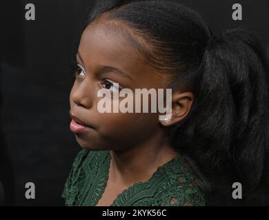 Los Angeles, États-Unis. 30th novembre 2022. Jordyn McIntosh, membre du casting, assiste mercredi à la première du film d'action historique « émancipation » d'Apple Original film au Regency Village Theatre, dans la section Westwood de Los Angeles 30 novembre 2022. Scénario : après avoir été fouetté presque jusqu'à la mort, un homme en esclavage nommé Peter s'échappe d'une plantation de Louisiane, exversant des chasseurs à sang froid, comme il fait son chemin vers le nord, où il rejoint l'Armée de l'Union. Photo de Jim Ruymen/UPI crédit: UPI/Alay Live News Banque D'Images