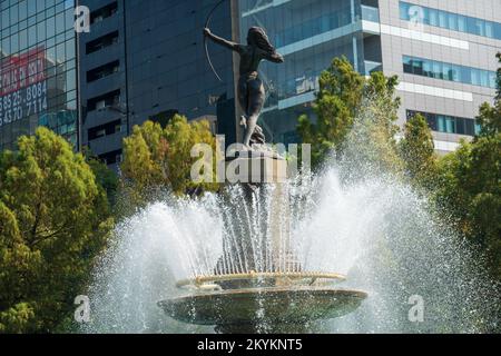 Diana la fontaine Huntress Fuente de la Diana Cazadora Banque D'Images