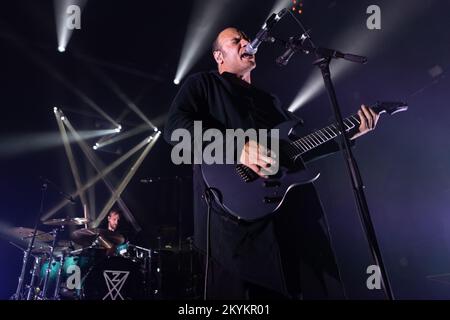 Oslo, Norvège. 30th novembre 2022. Le groupe d'avant-garde suisse-américain zeal & ardor joue un concert à Rockefelle à Oslo. Ici, le chanteur et guitariste Manuel Gagneux est vu en direct sur scène. (Crédit photo : Gonzales photo/Alamy Live News Banque D'Images