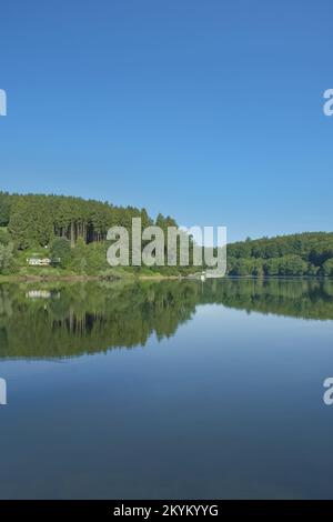 Réservoir Lingesetalsperre,Sauerland,Allemagne Banque D'Images