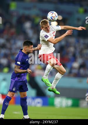 DOHA, QATAR - NOVEMBRE 30: Coupe du monde de la FIFA Qatar 2022 Groupe C match entre la Pologne et l'Argentine au stade 974 sur 30 novembre 2022 à Doha, Qatar Polen Argentinien 0:2 Fussball WM 2022 au Qatar coupe du monde de football de la FIFA 2022 © diebilderwelt / Alay stock Banque D'Images