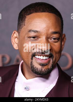 WESTWOOD, LOS ANGELES, CALIFORNIE, États-Unis - NOVEMBRE 30 : l'acteur américain Will Smith arrive à la première de Los Angeles de Apple Original films 'Emancipation' tenue au Regency Village Theatre sur 30 novembre 2022 à Westwood, Los Angeles, Californie, États-Unis. (Photo de Xavier Collin/image Press Agency) Banque D'Images