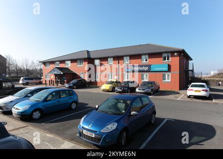 Travelodge Liverpool Docks, Brunswick Dock, Sefton Street, Liverpool, L3 4BN Banque D'Images