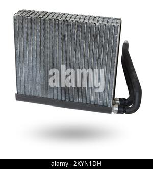 Radiateur de chauffage intérieur de voiture en aluminium pour le chauffage de l'air dans la voiture. Banque D'Images