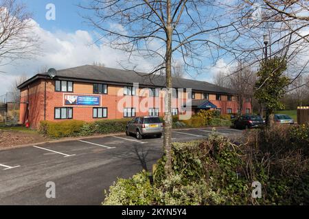 Travelodge Shrewsbury Bayston Hill, A5 / A49 Roundabout, Bayston Hill Services, Shrewsbury, SY3 0DA Banque D'Images