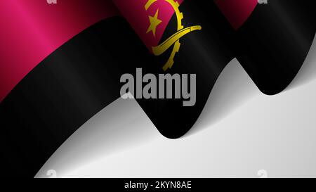 EPS10 vecteur de fond patriotique avec drapeau de l'Angola. Un élément d'impact pour l'utilisation que vous voulez en faire. Illustration de Vecteur