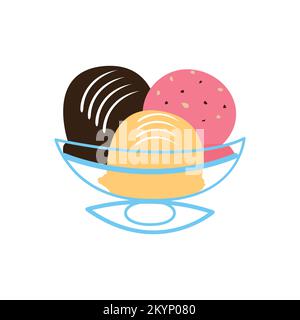 Illustration vectorielle gâteau au chocolat sur fond blanc Illustration de Vecteur