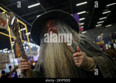 Sao Paulo, Brésil. 01st décembre 2022. SP - Sao Paulo - 12/01/2022 - SAO PAULO, CCXP22 - cosplayers le premier jour de Comic con Experience 2022 (CCXP22) ce jeudi (01), le plus grand événement de culture pop au monde qui revient en personne à Expo Sao Paulo après deux éditions virtuelles dues à COVID-19 au Brésil. Photo: Suamy Beydoun/AGIF/Sipa USA crédit: SIPA USA/Alay Live News Banque D'Images