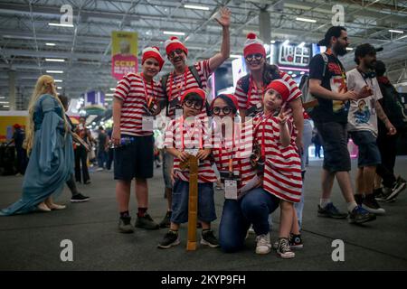 Sao Paulo, Brésil. 01st décembre 2022. SP - Sao Paulo - 12/01/2022 - SAO PAULO, CCXP22 - cosplayers le premier jour de Comic con Experience 2022 (CCXP22) ce jeudi (01), le plus grand événement de culture pop au monde qui revient en personne à Expo Sao Paulo après deux éditions virtuelles dues à COVID-19 au Brésil. Photo: Suamy Beydoun/AGIF/Sipa USA crédit: SIPA USA/Alay Live News Banque D'Images