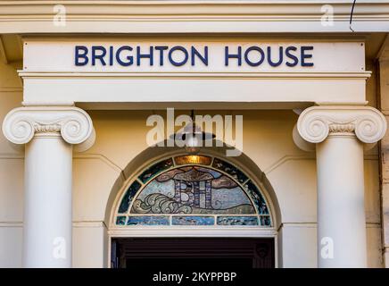 Brighton House, vue détaillée, Regency Square, Brighton, ville de Brighton et Hove, East Sussex, Angleterre, Royaume-Uni Banque D'Images