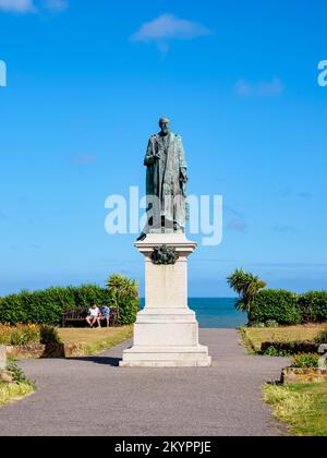 Spencer Compton Statue, 8th Duke of Devonshire, Eastbourne, East Sussex, Angleterre, Royaume-Uni Banque D'Images