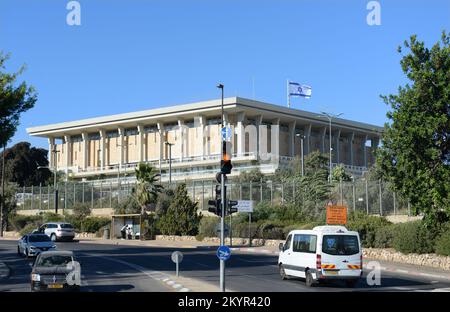 Le bâtiment Kneset ( parlement israélien ) à Jérusalem. Banque D'Images