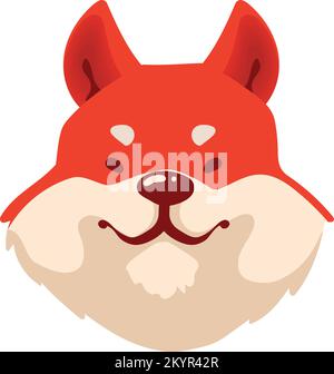 renard animal zodiacal chinois Illustration de Vecteur
