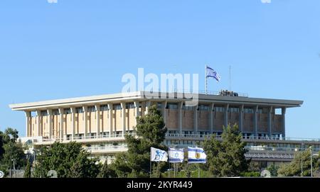 Le bâtiment Kneset ( parlement israélien ) à Jérusalem. Banque D'Images