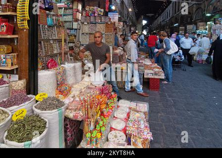 Souq Al-Hamidiyah Damas, Syrie Banque D'Images