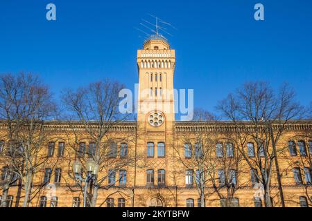 Centre de physique de l'université historique de Halle, Allemagne Banque D'Images